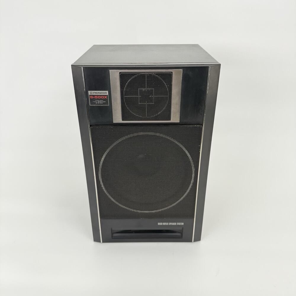 Vintage Pioneer S-500X 90W Speaker Black, Made in Japan Tested Working